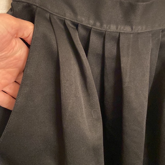 Vintage Ellen D Kollection black a-line pleated skirt with pockets, US small - Picture 4 of 5